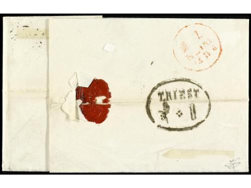 ✉ AUSTRIA. 1867. ALEXANDRIA. Unpaid letter from ALEXANDRIA t