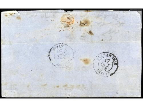 ✉ FRANCIA. 1858. ALEXANDRIA. MESSAGERIES IMPÉRIALES. Letter 