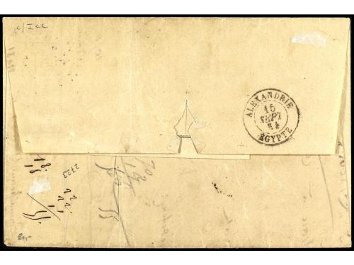 ✉ FRANCIA. 1864. ALEXANDRIA. EGYPT LINE. Letter from MARSEIL
