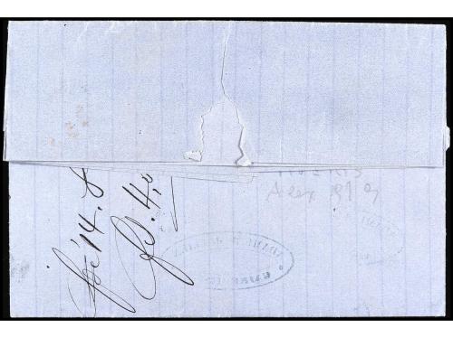 ✉ FRANCIA. 1868. ALEXANDRIA. MESSAGERIES IMPÉRIALES. Letter 