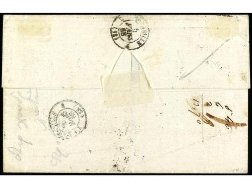 ✉ EGIPTO. 1868. ALEXANDRIA. MESSAGERIES IMPÉRIALES. Letter f