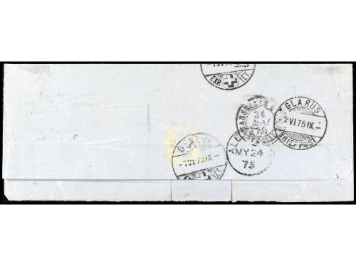 Δ FRANCIA. 1875. GREAT BRITAIN. ALEXANDRIA. MESSAGERIES MARI