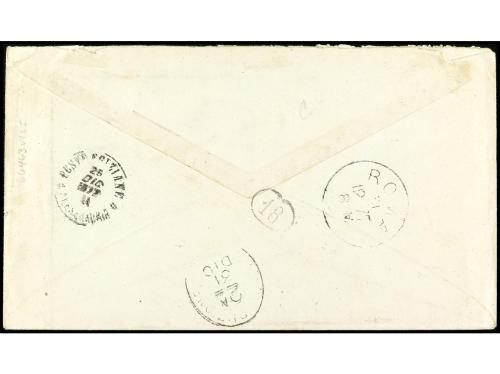 ✉ EGIPTO. 1877. ITALY. MESSAGERIES MARITIMES. Letter from CA