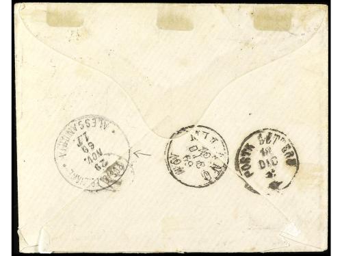 ✉ ITALIA. 1869. ALEXANDRIA. Letter from CAIRO to MILAN frank