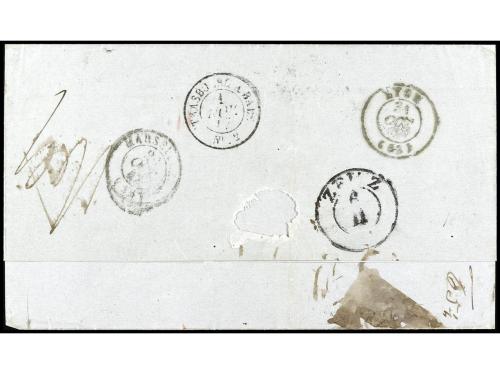 ✉ FINLANDIA. 1847. ALGIERS. Unpaid letter from ALGIERS to JA