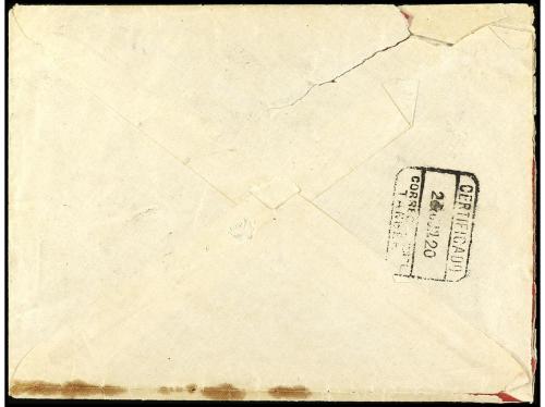 ✉ COLONIAS ESPAÑOLAS: MARRUECOS. Ed. 66hi, 66, 59. 1920. LAR