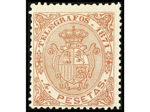 * COLONIAS ESPAÑOLAS: CUBA. Ed. T 15/20. TELÉGRAFOS. Serie c