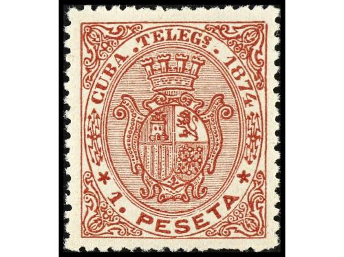 **/* COLONIAS ESPAÑOLAS: CUBA. Ed. T 28/31. TELÉGRAFOS. Seri