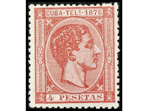 * COLONIAS ESPAÑOLAS: CUBA. Ed. T 35/37. TELÉGRAFOS. Serie c