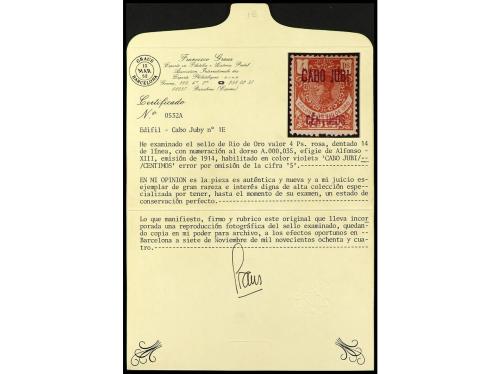 ** COLONIAS ESPAÑOLAS: CABO JUBY. Ed. 1FNhz, 3FNhz y 3AFNhz.