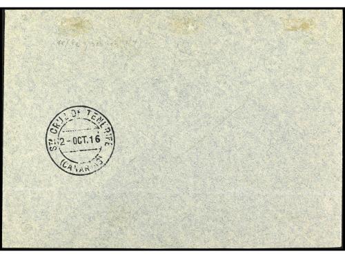 ✉ COLONIAS ESPAÑOLAS: CABO JUBY. Ed. 1hi/4Ahi. 1916. CABO JU