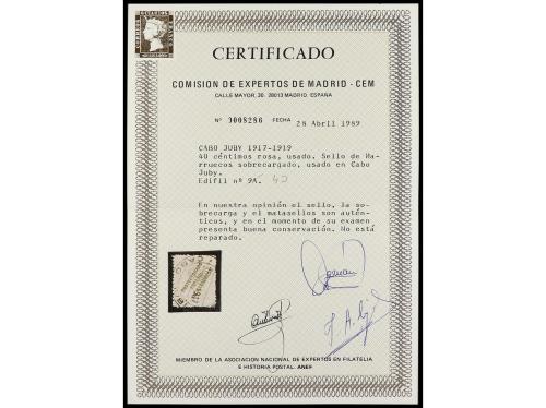 ° Δ COLONIAS ESPAÑOLAS: CABO JUBY. Ed. 4B/4N. SELLOS DE MARR