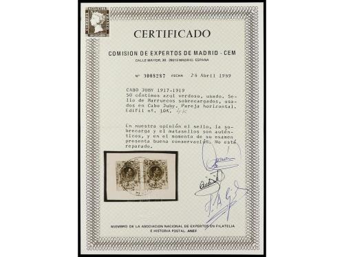 ° Δ COLONIAS ESPAÑOLAS: CABO JUBY. Ed. 4B/4N. SELLOS DE MARR