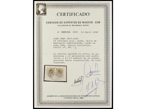 ° Δ COLONIAS ESPAÑOLAS: CABO JUBY. Ed. 4B/4N. SELLOS DE MARR