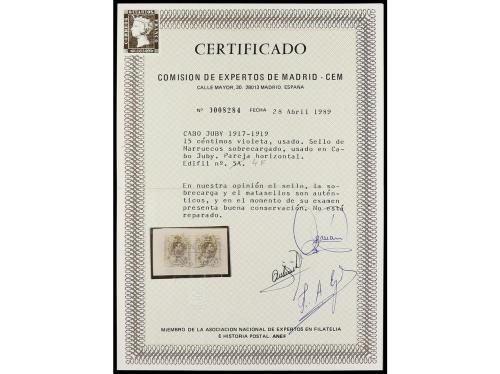 ° Δ COLONIAS ESPAÑOLAS: CABO JUBY. Ed. 4B/4N. SELLOS DE MARR