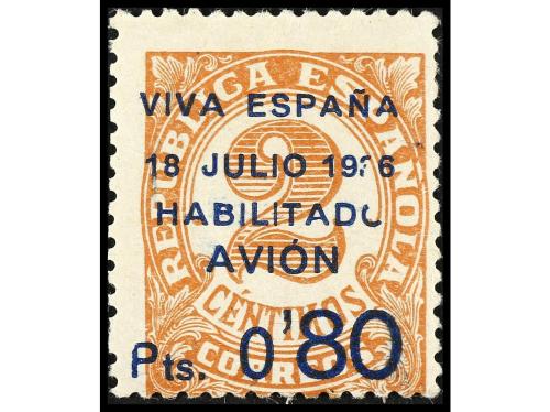 * ESPAÑA: CANARIAS. Ed. 2 d, ° 2d. 80 c. s. 2 c. castaño, de