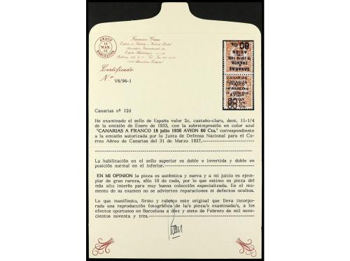 **/* ESPAÑA: CANARIAS. Ed. 12Bhh y 12Bhhii. 80 c. s. 2 c., p