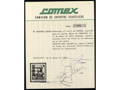 * ESPAÑA: CANARIAS. Ed. 29hcc. 1,25 pts. s. 50 c., HABILITAC
