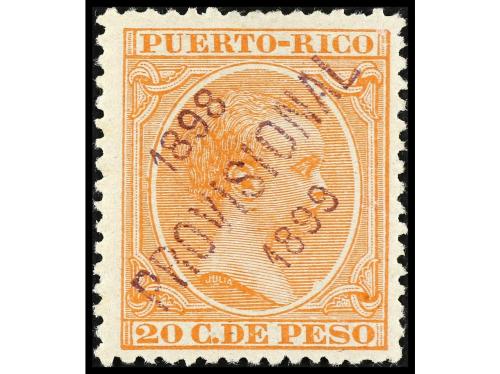 * COLONIAS ESPAÑOLAS: PUERTO RICO. SELLOS PROVISIONALES 1898