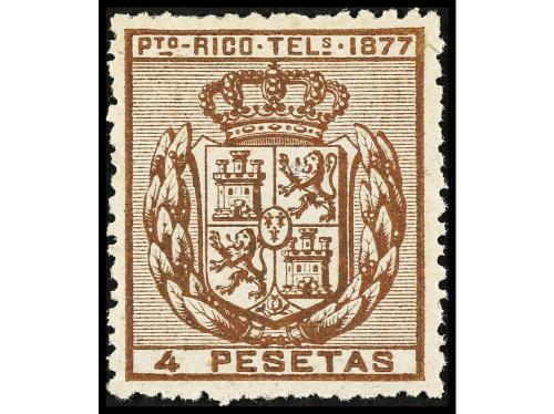 * COLONIAS ESPAÑOLAS: PUERTO RICO. Ed. T 15/16. TELÉGRAFOS. 