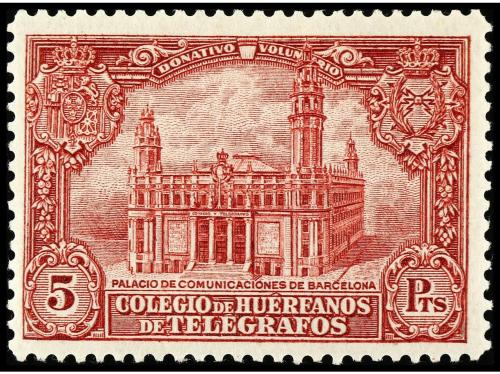 * ESPAÑA. Ed. 1/9. HUÉRFANOS DE TELÉGRAFOS. Series completas