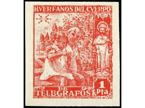 ** ESPAÑA. Ed. 16/20s. HUÉRFANOS DE TELÉGRAFOS. Serie comple