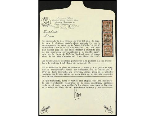 **/* ESPAÑA: CANARIAS. Ed. 9hi + 9hhi + 9. 80 c. s. 2 c., ti