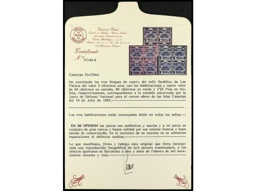 ** ESPAÑA: CANARIAS. Ed. 31hh/33hh. SERIE COMPLETA. 3 valore