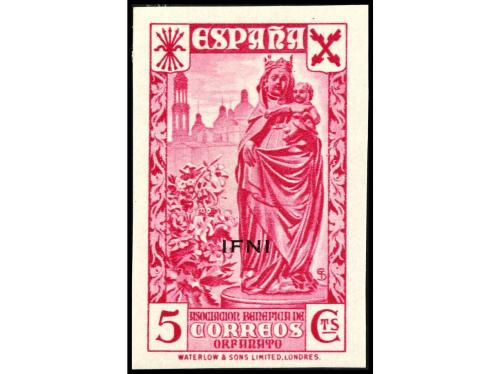 * COLONIAS ESPAÑOLAS: IFNI. Ed. B 1/6s. BENEFICENCIA. Serie 
