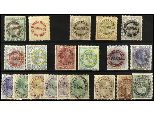 */(*) COLONIAS ESPAÑOLAS: FILIPINAS. Sellos sueltos de las s