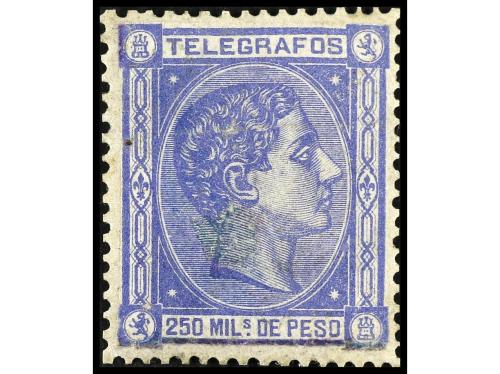 * COLONIAS ESPAÑOLAS: FILIPINAS. Ed. T 2/3. TELÉGRAFOS. Seri