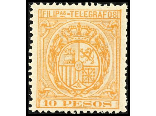 * COLONIAS ESPAÑOLAS: FILIPINAS. Ed. T 37/47. TELÉGRAFOS. Se