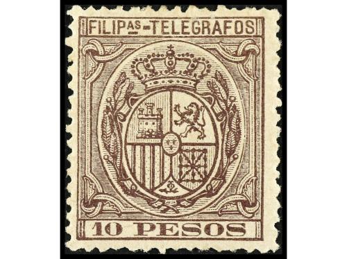 * COLONIAS ESPAÑOLAS: FILIPINAS. Ed. T 48/58. TELÉGRAFOS. Se