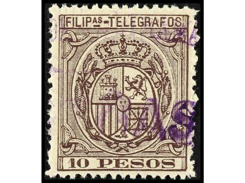 * COLONIAS ESPAÑOLAS: FILIPINAS. Ed. T 59/69. TELÉGRAFOS. SE