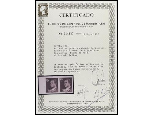 ** ESPAÑA. Ed. 2604s (2). JUAN CARLOS I. 25 pts. gris. Parej