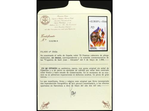 ** ESPAÑA. Ed. 3542s. EUROPA 1998. 70 pts. multicolor SIN DE