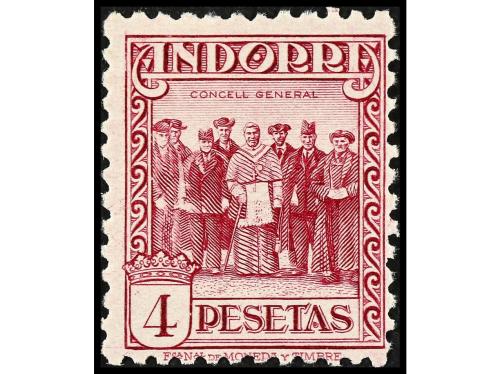 ** COLONIAS ESPAÑOLAS: ANDORRA. Ed. 23dN, 25dN y 27dN. 50 ct