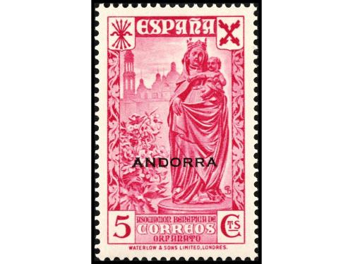 ** COLONIAS ESPAÑOLAS: ANDORRA. Ed. 1/6. BENEFICENCIA. SERIE