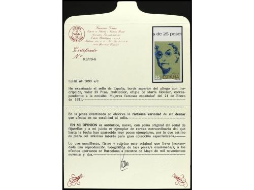 ** ESPAÑA. Ed. 3099s. MARIA MOLINER. 25 pts. multicolor. SIN