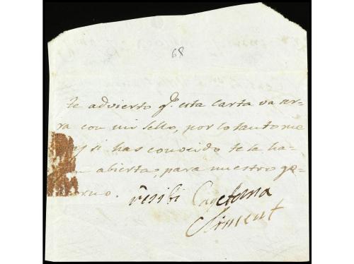 ✉ ESPAÑA: PREFILATELIA. 1832. VILAFRANCA DEL PENEDÉS. Fronta