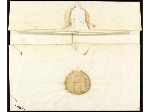 ✉ ESPAÑA: PREFILATELIA. 1814 (26 Marzo). VITORIA. Sobrescrit