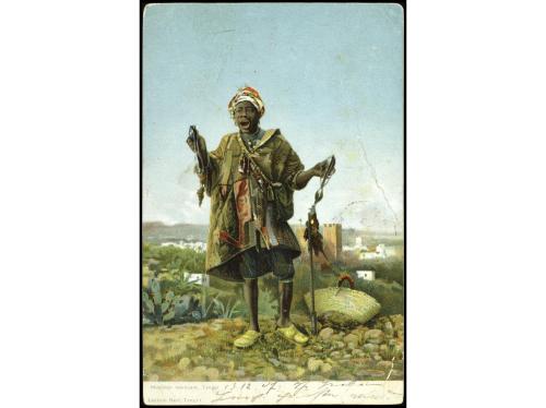 ✉ COLONIAS ESPAÑOLAS: MARRUECOS. Ed. 3,7. 1915. TÁNGER a BER