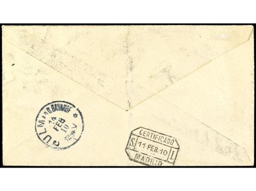 ✉ COLONIAS ESPAÑOLAS: MARRUECOS. Ed. 5, 6, 8/11. 1910. TÁNGE