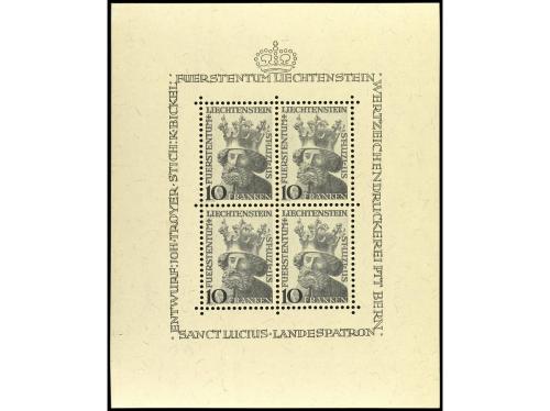 ** LIECHTENSTEIN. Yv. HB 5 y 6. VIRGEN DE DUX y SAINT LUCIEN