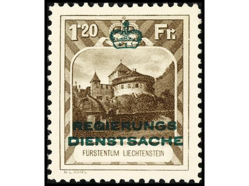 * LIECHTENSTEIN. Yv. Serv. 1/8. SERIE COMPLETA. 8 valores. C