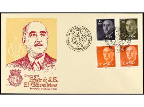✉ ESPAÑA. Ed. 1143/63. FRANCO. Serie completa. 21 valores en