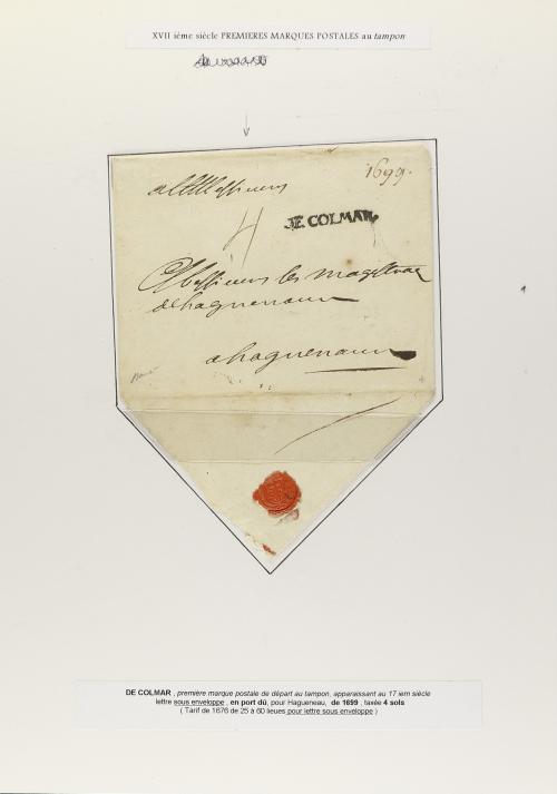 ✉ FRANCIA. CARTAS CIRCULADAS EN EL SIGLO XVII. Colección de 