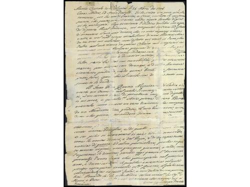 ✉ FILIPINAS. 1778 (25 diciembre). MANILA a ROMA. Carta compl