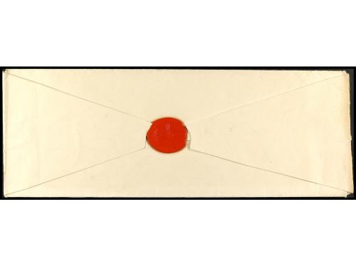 ✉ TUNEZ. 1850 ca. Carta con texto escrito en árabe del Rey d