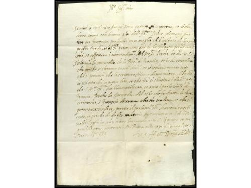 ✉ BELGICA. 1587 (20 Mayo). ROMA a BRUSELAS. Carta completa c